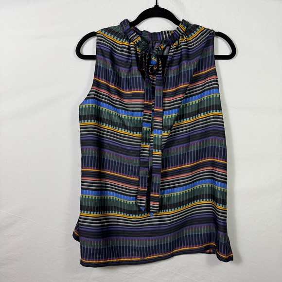 LOFT Multicolor Sleeveless Blouse Women’s Size M - Picture 2 of 7